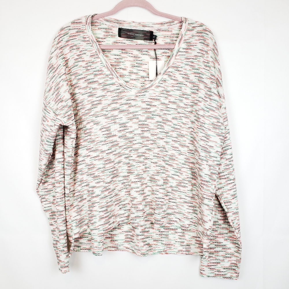 Code mode Nordstrom Women's Sweatshirt blouse boho Pullover knit Large